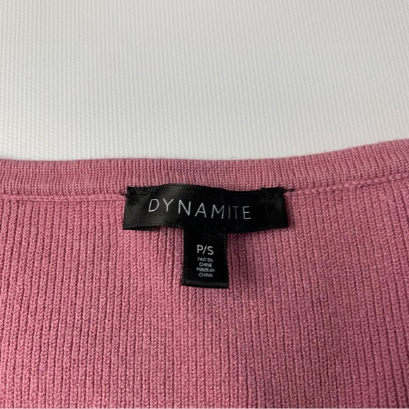 Dynamite nit sweater in dirty pink size small - Picture 2 of 3